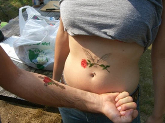 Тату влюбленной пары